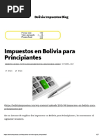 Impuestos en Bolivia