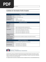 Candidate For Nomination Profile Template - (2016.01.20)