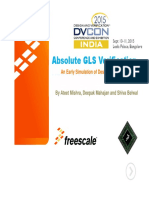 Absolute GLS Verification: An Early Simulation of Design Timing Constraints