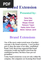 Brand Extension: Presented by