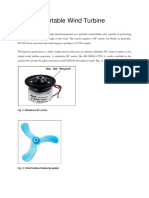 5V From Portable Wind Turbine