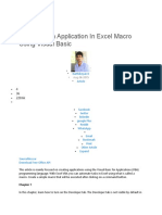 Create Login Application in Excel Macro Using Visual Basic: Karthikeyan K Article