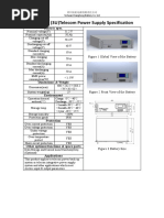 48V50Ah (3U) Telecom Power Supply Specification