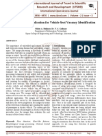 Image Processing Application For Vehicle Seat Vacancy Identification