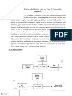 Accident Identifications With Vibration Sensor and Using RF Commutation