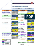 2018-19 CCA Schedule (Calendar) - Updated On 14 June 2018