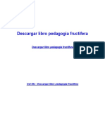 Descargar Libro Pedagogia Fructifera