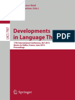 (Lecture Notes in Computer Science 7907) Rūsiņš Freivalds (Auth.), Marie-Pierre Béal, Olivier Carton (Eds.)-Developments in Language Theory_ 17th International Conference, DLT 2013, Marne-la-Vallée, F