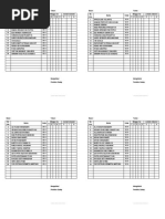 Absensi Latihan Pramuka 2018-2019