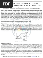 Influence of Skew On Design Live Load Shear and Design Live Support Reaction