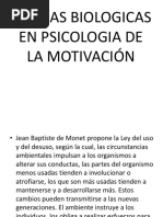 Teoria Biologica de La Motivacion