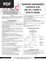 Banking Awareness Capsule Sbi Po Bob Po