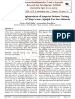 Evaluation of The Implementation of Integrated Business Training Models For Kawedegan Villagefarmers, Nganjuk-East Java Indonesia