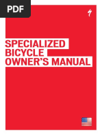 Owner'S Manual Specialized Bicycle