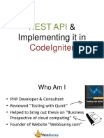 Implementing It In: Rest Api
