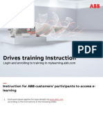 ABB Drives Training - Instruction For Login and Enrolling To Training