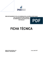 Ficha Técnica Del Empadronamiento de Distritos Declarados en Emergencia Por Desastres Naturales