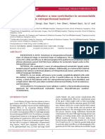 Percutaneous Laser Ablation: A New Contribution To Unresectable High-Risk Metastatic Retroperitoneal Lesions?