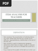 P12resources Item Analysis and Instruction