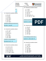 1 - Lista 01 - Revisão Produtos Notáveis