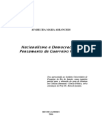 ABRANCHES, A. M. Nacionalismo e Democracia No Pensamento de Guerreiro Ramos PDF