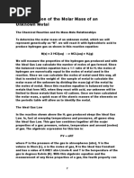 Molar Mass of Metal PV NRT Lab