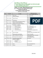 Agenda Acara Pisah Kenang