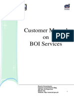 Customer Manual On BOI Services