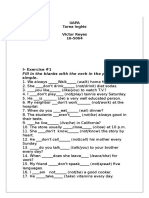 I-Exercise #1: Fill in The Blanks With The Verb in The Present Simple