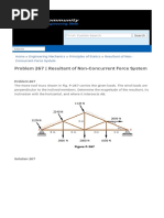 Problem 267 Resultant Non Concurrent Force System PDF