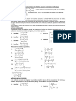 Sistema de Ecuaciones de Primer Grado Con Dos Variables