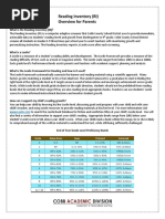 What Is The (RI) Reading Inventory?