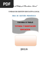 Plan de Tutoria Ugel 2018