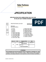 SPECIFICATION FOR LUBRICATING OILS FOR USE in Solar Gas Turbine Engines PDF