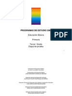 Programas de Estudio 2009 3er Grado PDF