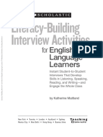 Literacy-Building Interview Activities For English Language Learners