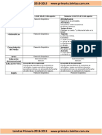 2do Grado - Dosificación 1er Trimestre (2018-2019)