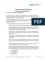 Pautas para La Elaboracion de Tesinas e Informe Final