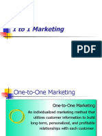 eCRM: 1 To 1 Marketing