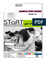 Sample Test Paper: Class: Ix