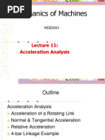 Mechanics of Machines: Acceleration Analysis