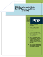 HACCP Systems Validation PDF