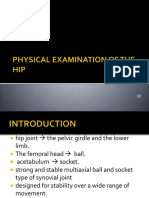 Physical Examination of The Hip