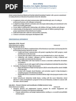 Aaron Gillatly Teacher Resume