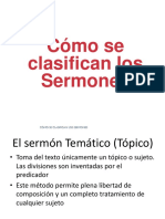 Cómo Se Clasifican Los Sermones