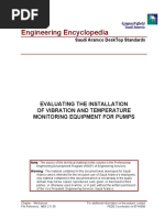 Evaluating The Installation of Vibration and Temperature Monitoring Equipment For Pumps