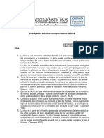 Investigación Sobre Los Conceptos Básicos de Ética