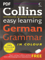 Collins Easy Learning German Grammar (Cut) 324 Pages