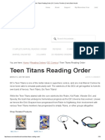 Teen Titans Reading Order - DC Comics Timeline - Comic Book Herald