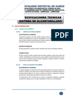 Especificaciones Tecnicas - Sistema de Agua Potable